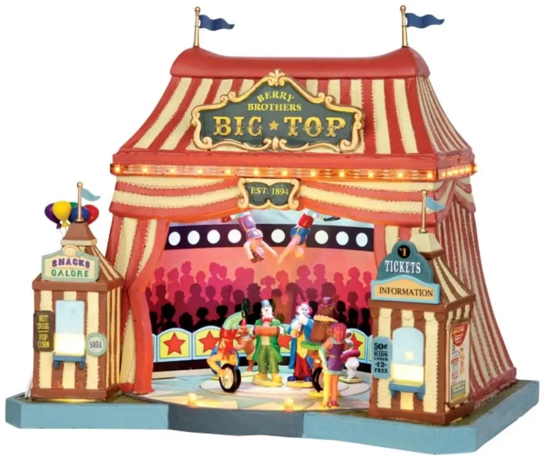 Lemax Berry Brothers Big Top Kersthuisje