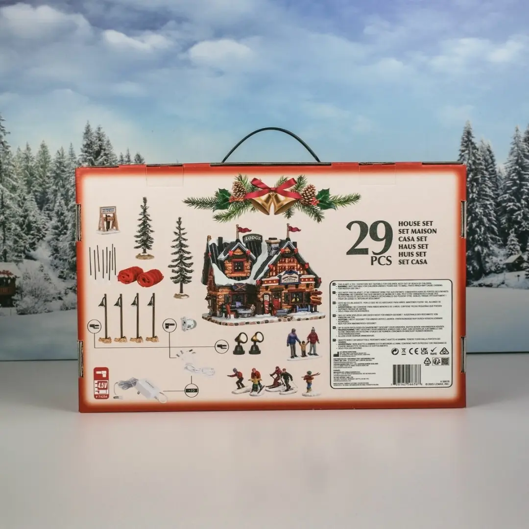 Lemax Apres-Ski Lodge Set - Verlichte attractie - Meerkleurig