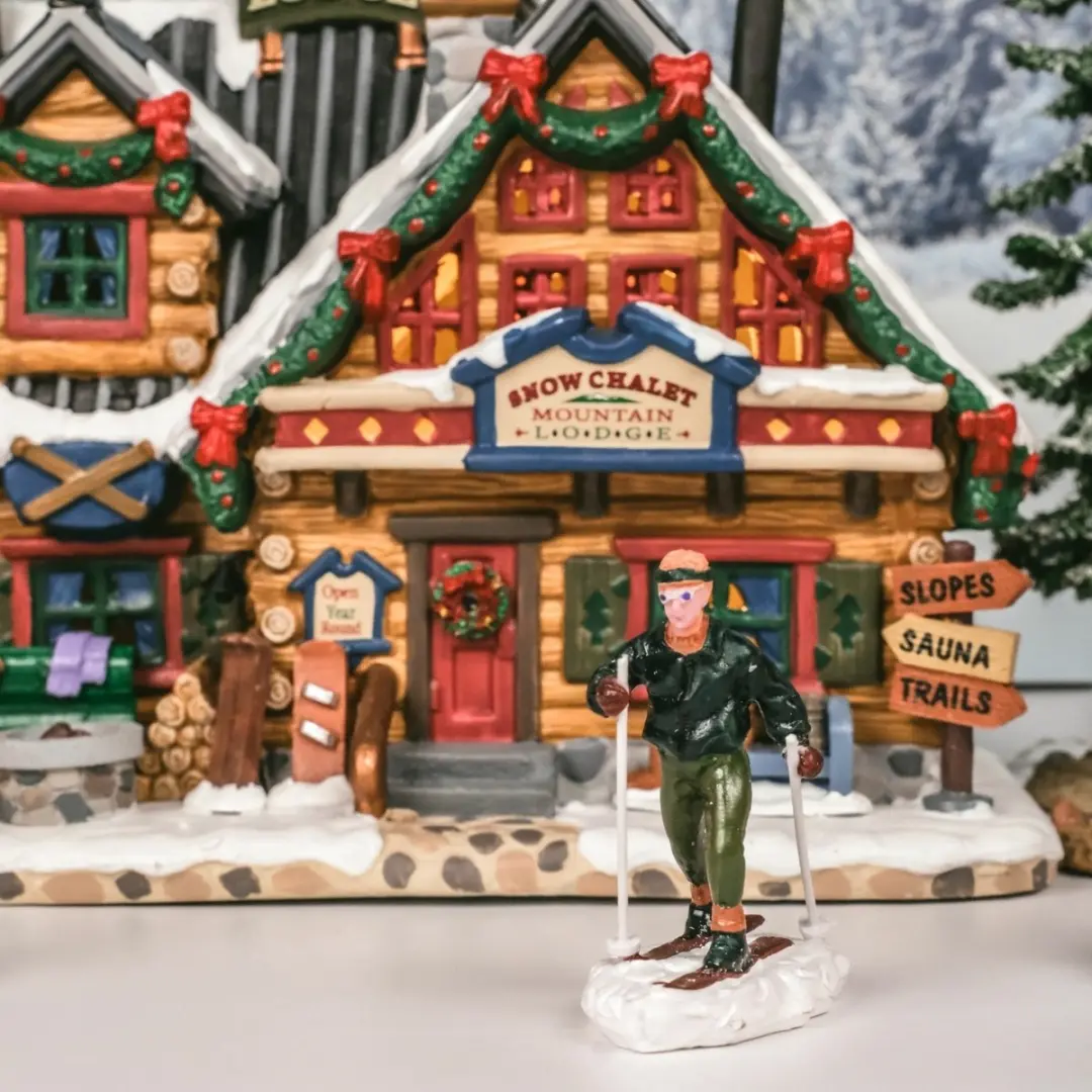 Lemax Apres-Ski Lodge Set - Verlichte attractie - Meerkleurig