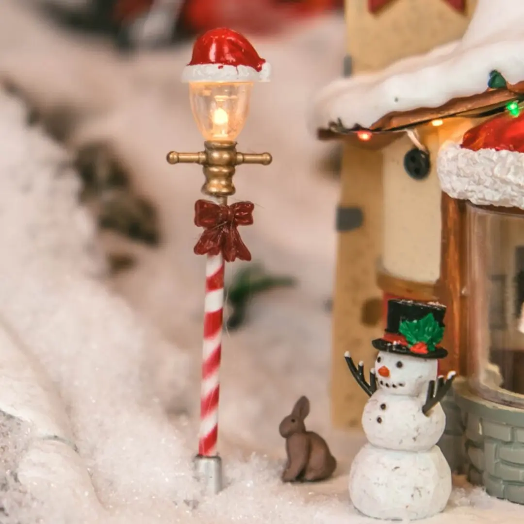 Lemax Santa Hat Street Lamp - 4 Stuks