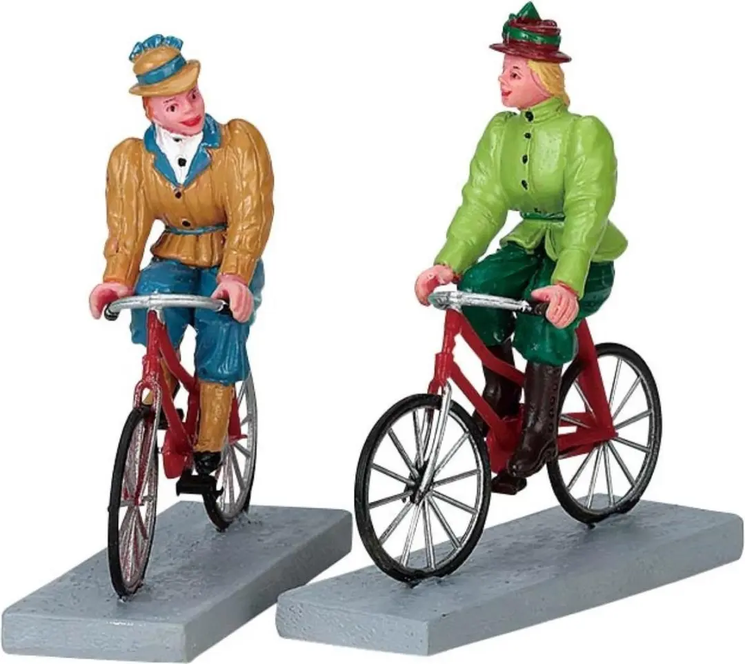Lemax Bloomers And Bicycles Set