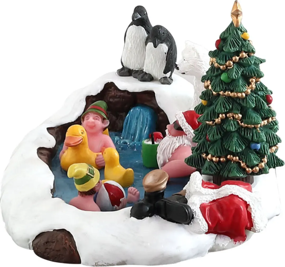 Lemax North Pole Hot Springs - 1 Stuks - Meerkleurig