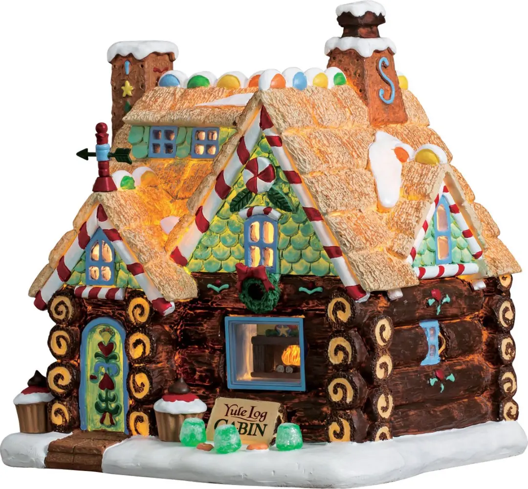 Lemax Yule Log Cabin Kersthuisje