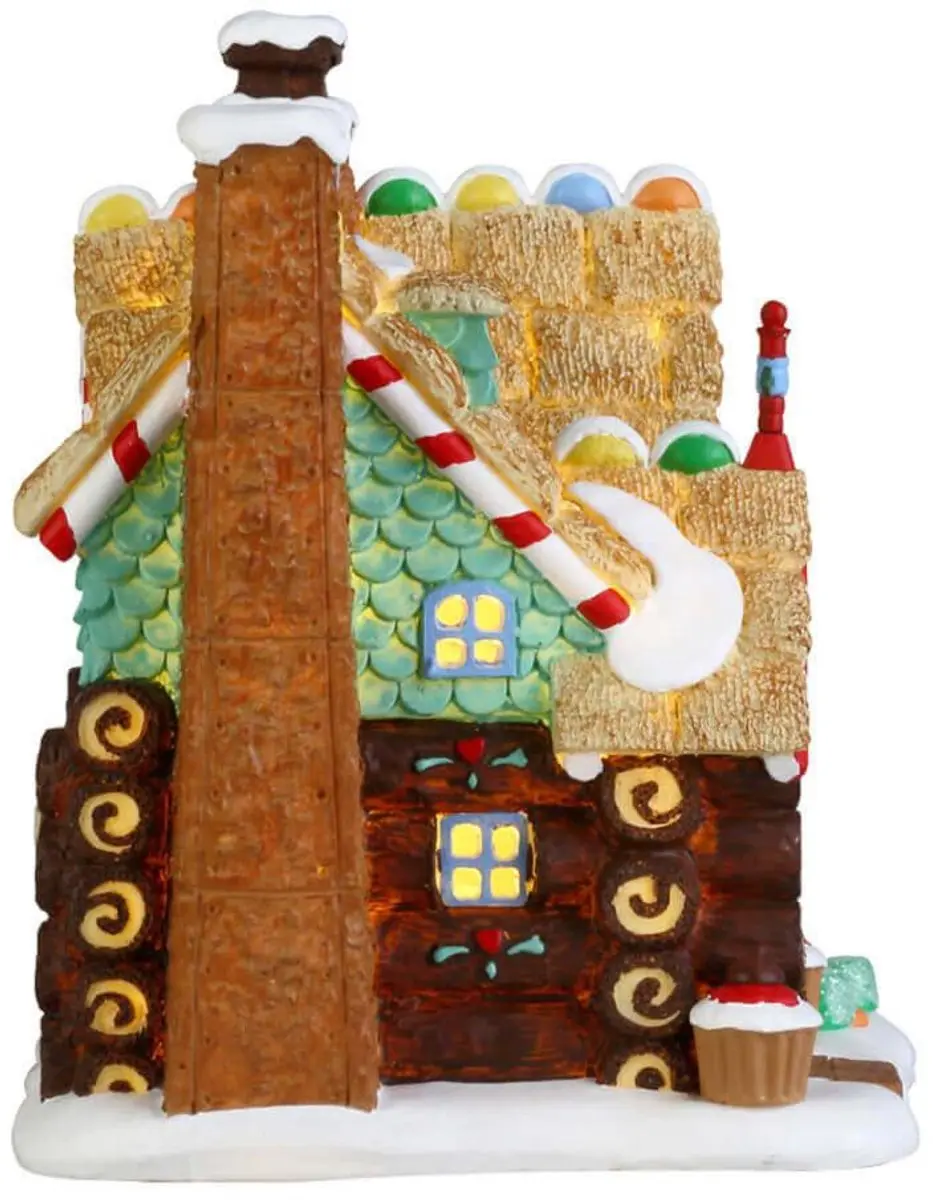 Lemax Yule Log Cabin Kersthuisje - 4.5V - afbeelding 6 van 6