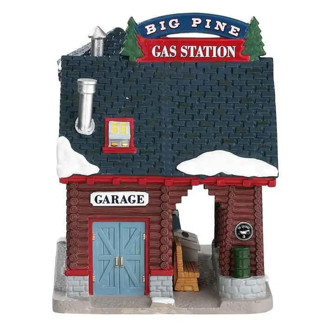 Lemax Big Pine Gas Station - Ledverlichting 2017 Collectie
