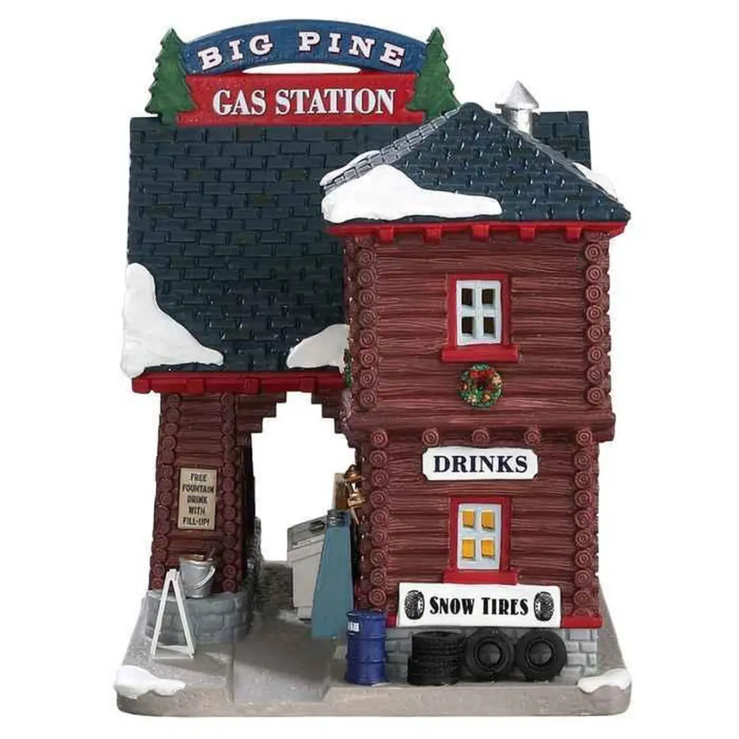 Lemax Big Pine Gas Station - Ledverlichting 2017 Collectie