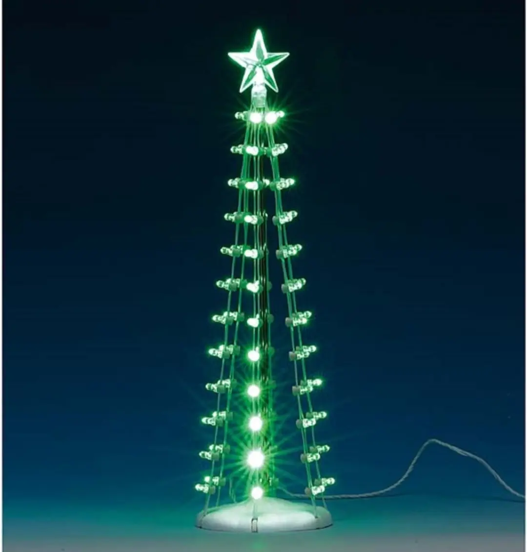 Lemax Lighted Silhouette Tree - Groen
