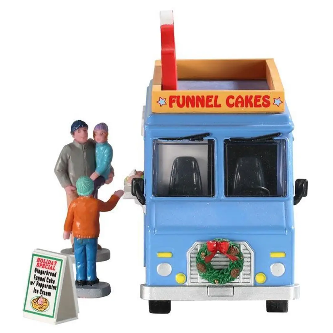 Lemax Funnel Cakes Food Truck - Set van 4 Stuks