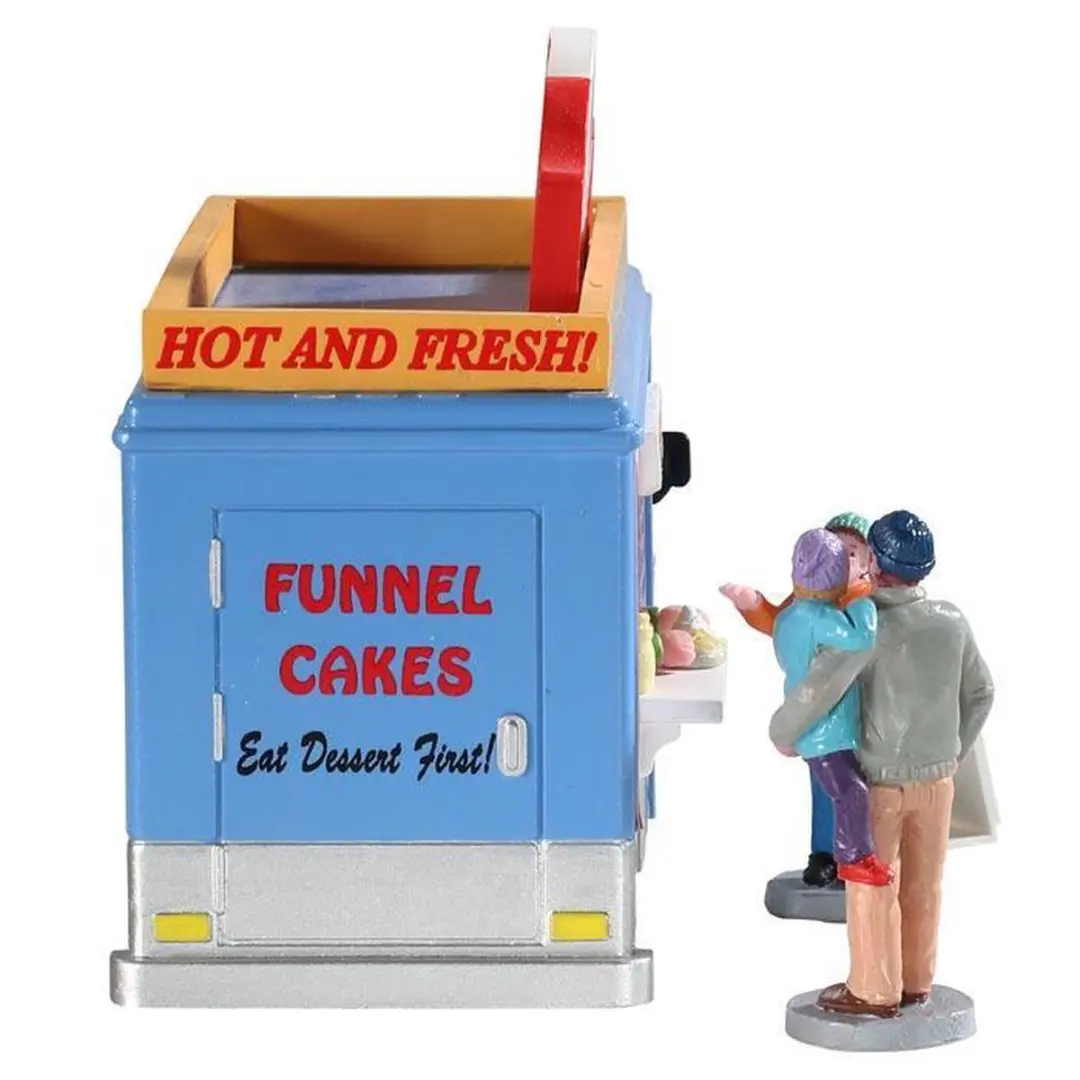 Lemax Funnel Cakes Food Truck - Set van 4 Stuks