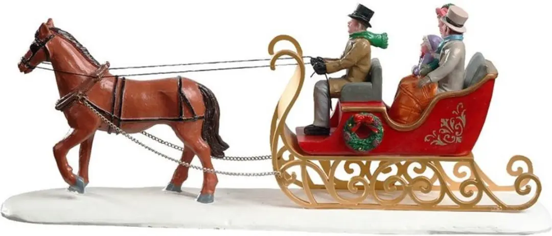 Lemax Victorian Sleigh Ride Figuur - Neutraal