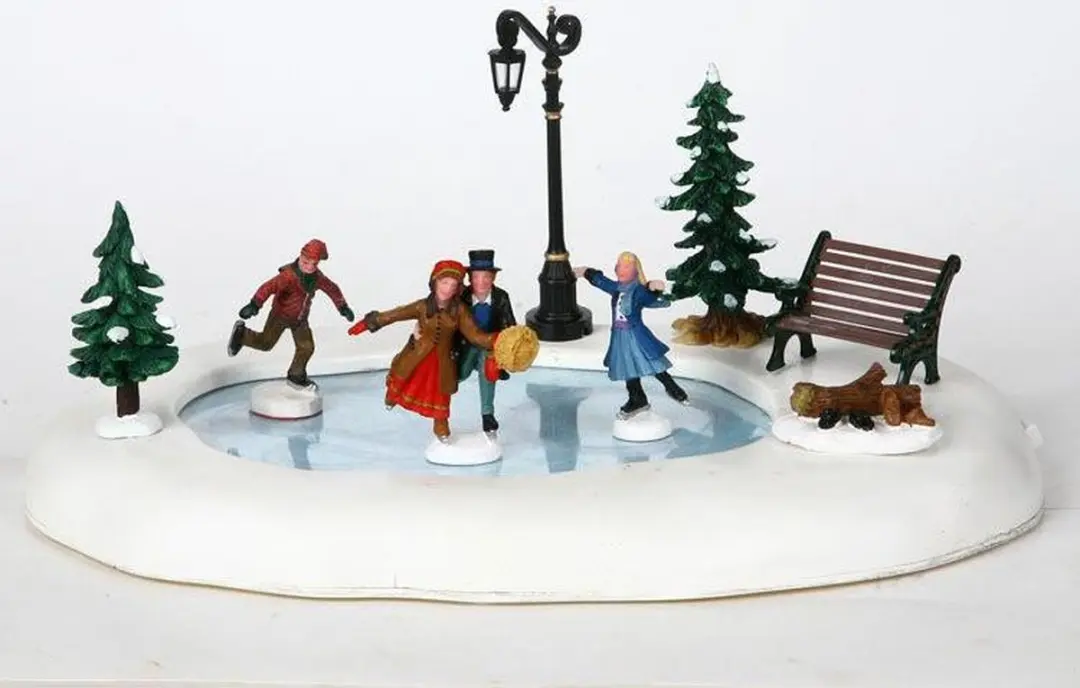 Lemax Kerstdorp Schaatsbaan