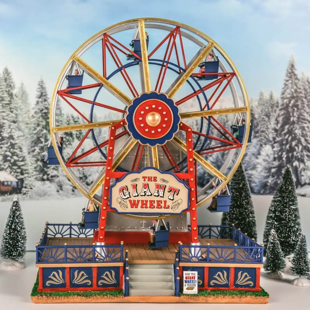 Lemax The Giant Wheel Verlichte Attractie - Silver