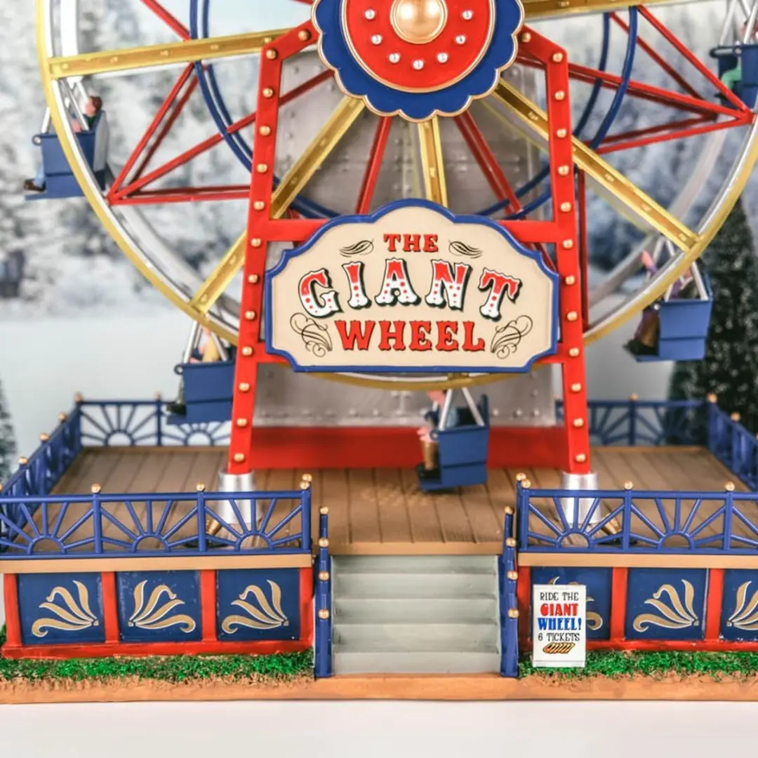 Lemax The Giant Wheel Verlichte Attractie - Silver