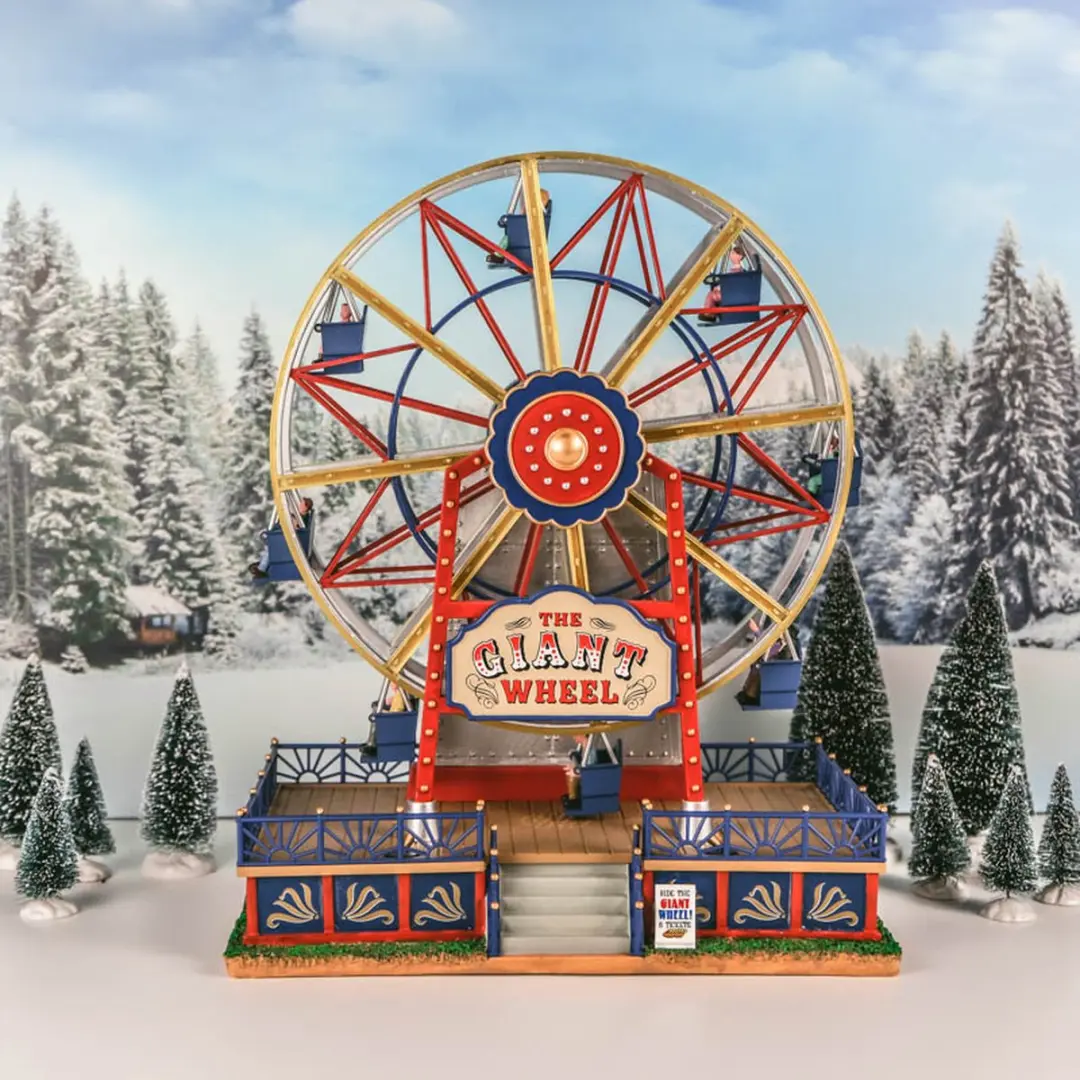 Lemax The Giant Wheel Verlichte Attractie - Silver