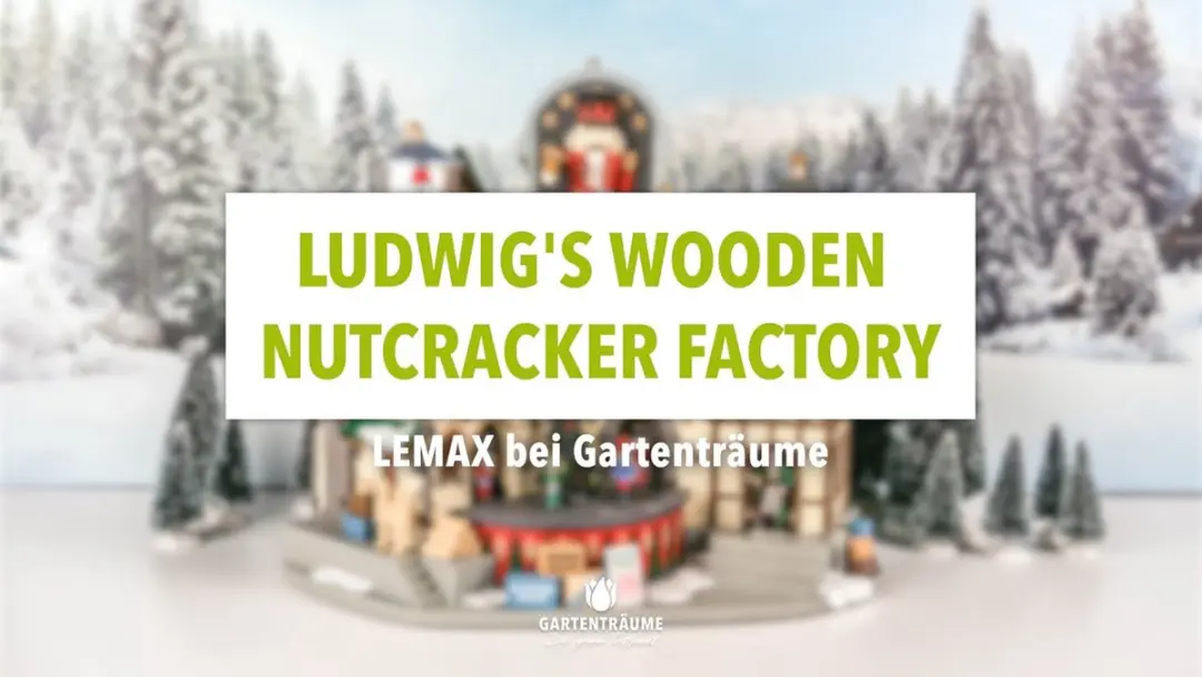 Lemax Ludwig’s Wooden Nutcracker Factory Verlicht Gebouw