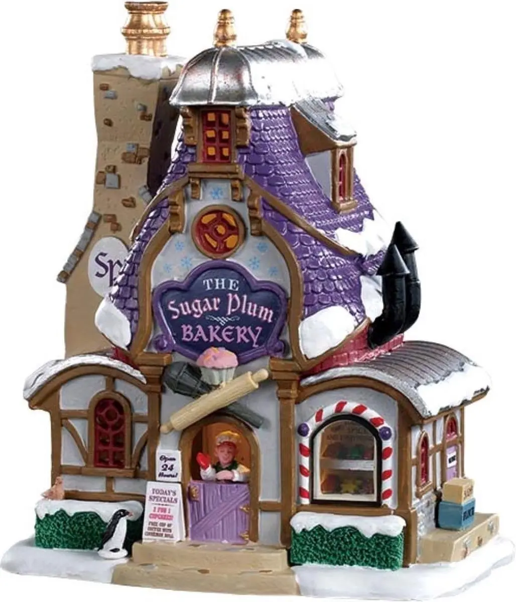 Lemax Willow Square Gift Merchant Verlicht Gebouw - Caddington Village