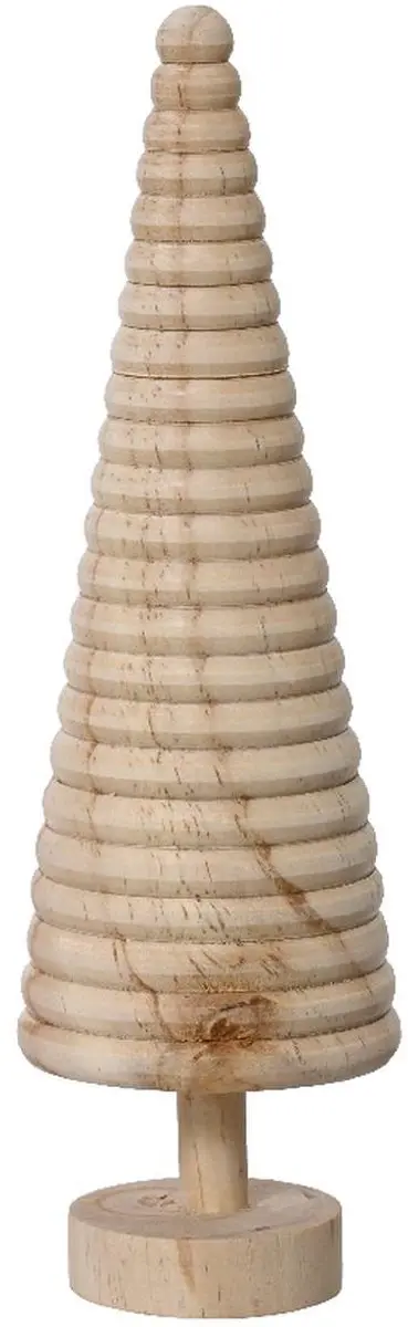 Kaemingk kerstdecoratie dennenboom naturel 23 lagen 22 cm dennenhout