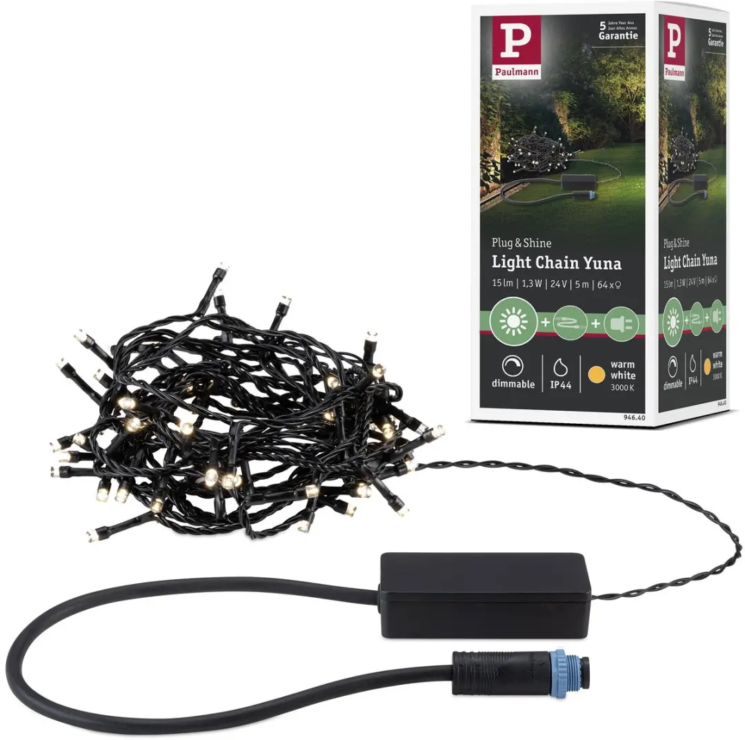 Paulmann Plug & Shine LED-lichtketting Yuna 5m