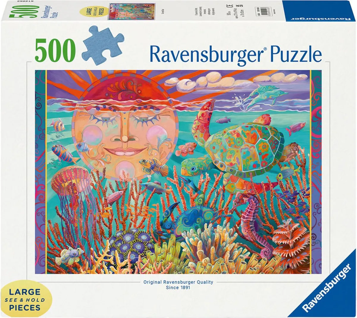 Ravensburger Sun and Sea Legpuzzel 500 Stuks - 500 Large Format