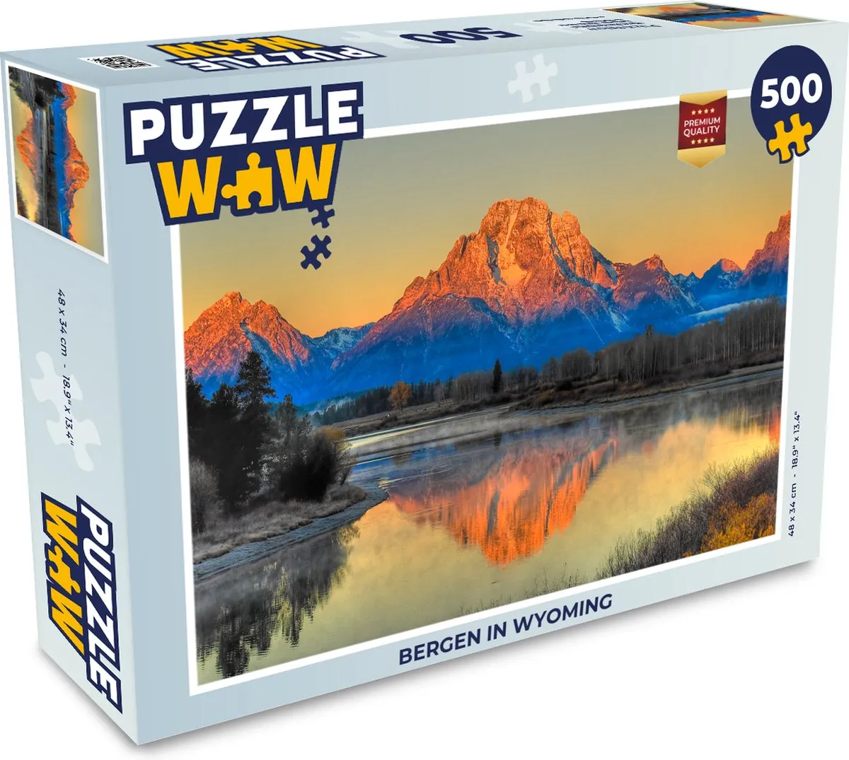 PuzzleWow Wyoming Legpuzzel 500 Stuks - Multicolor