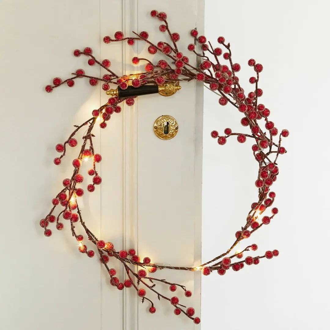 Loberon Ledguirlande Rimont - Rood/Bruin