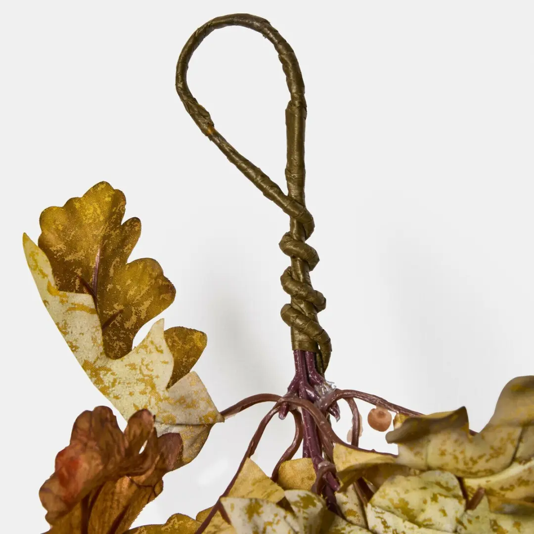 Loberon Guirlande Fleurimont - 20cm - Groen/Bruin