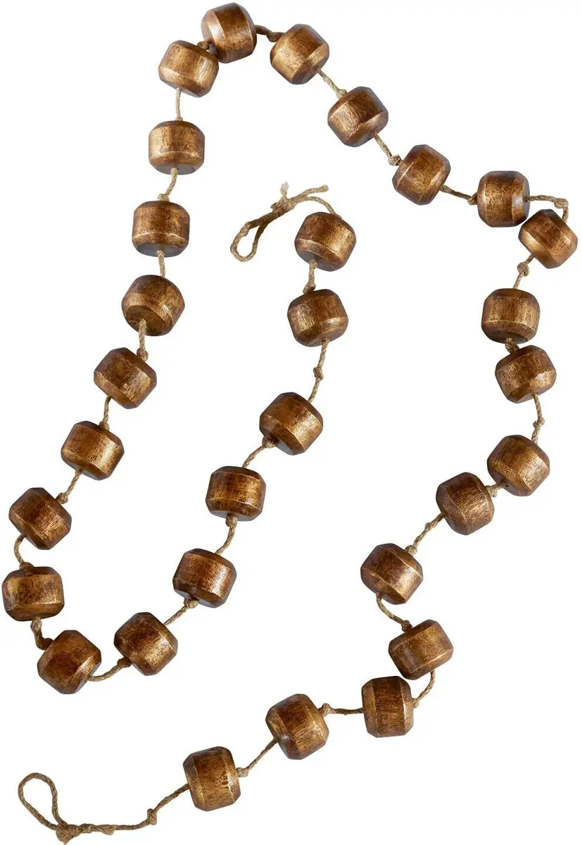 Loberon Caralinas Guirlande - 4cm - Goud/Bruin