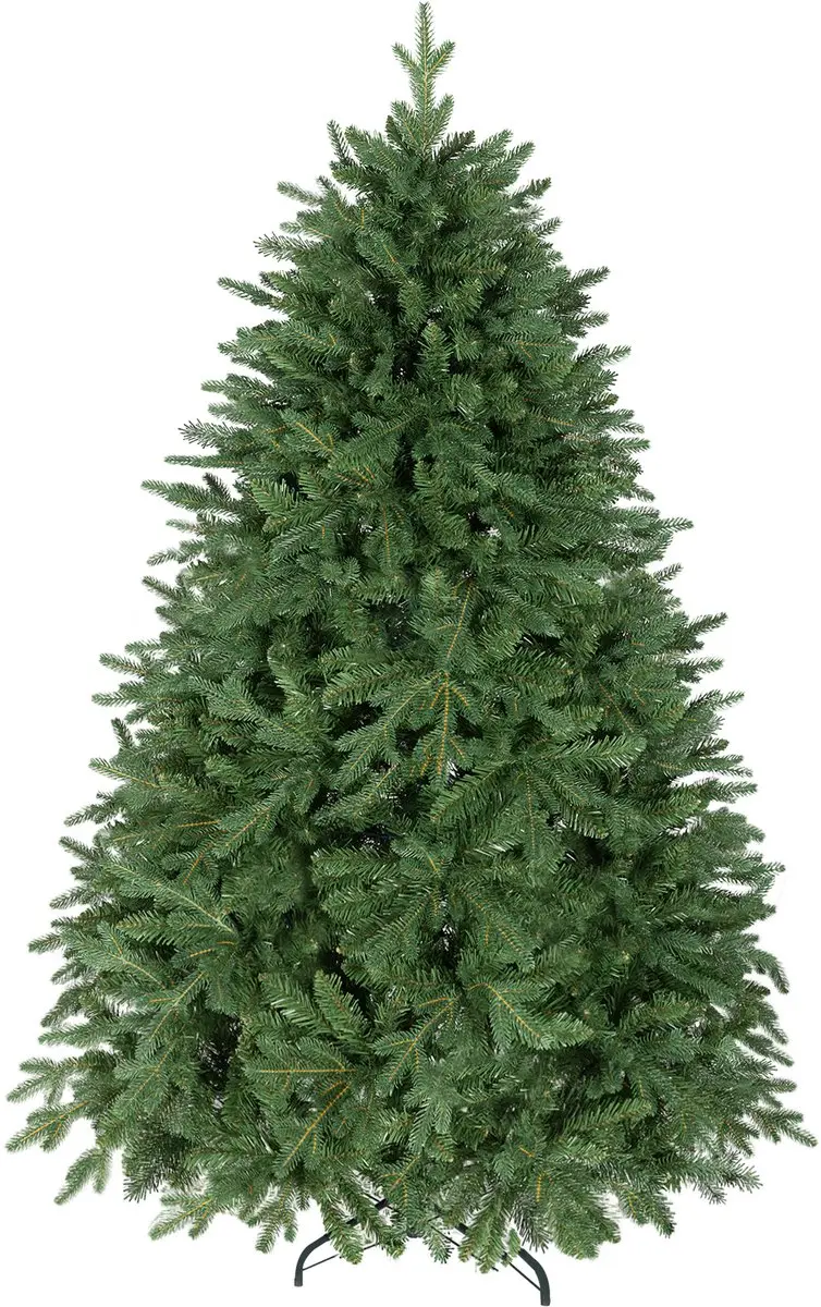 HOMCOM Kerstboom Kunststof, Staal 115L x 115B x 180H cm Groen