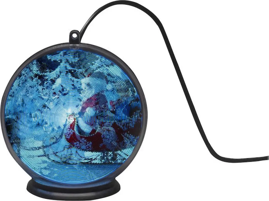Konstsmide 1550-700 LED-raamhanger Kerstman met slee LED Zwart Timer