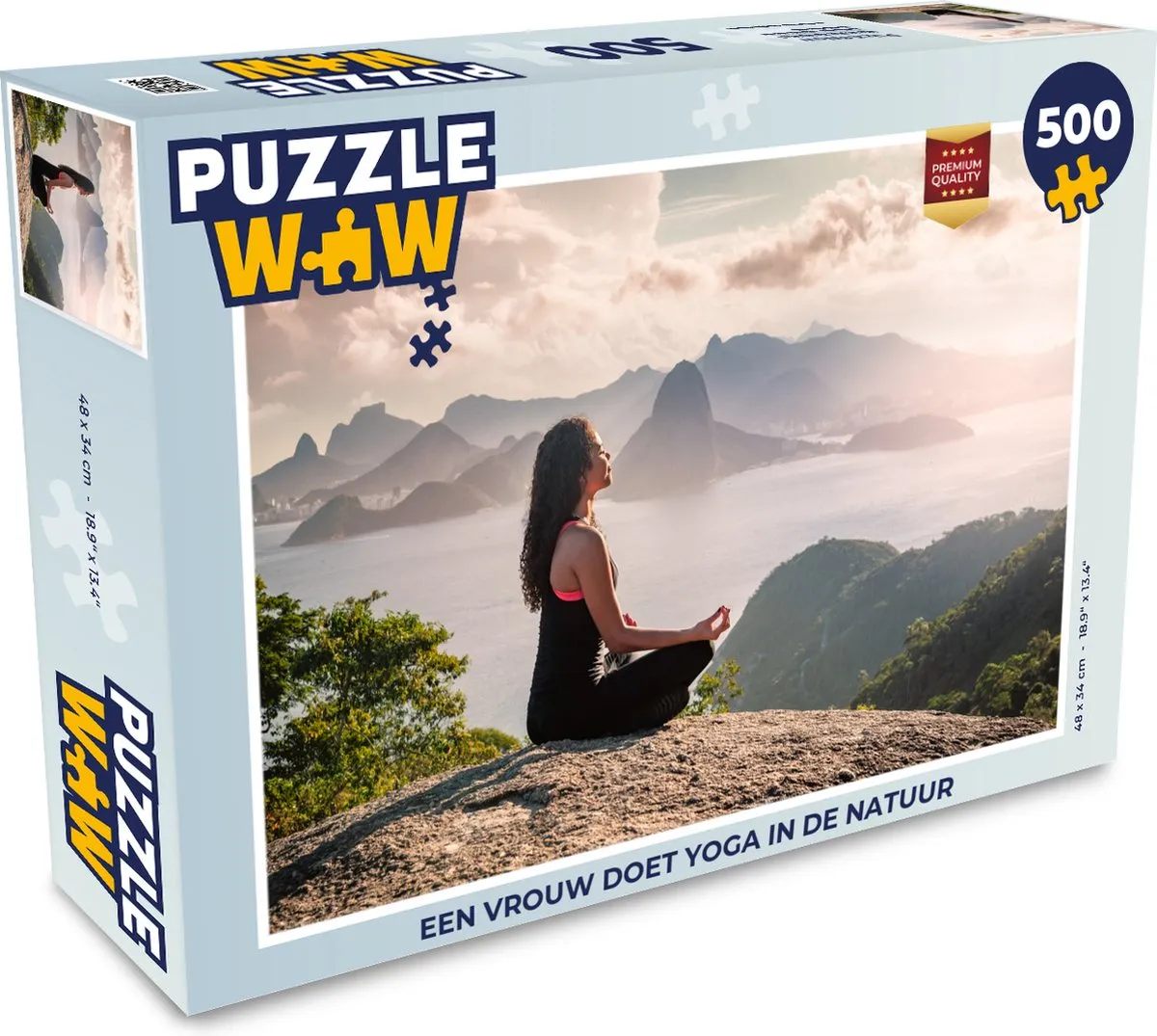 PuzzleWow Yoga in de Natuur Legpuzzel 500 Stuks