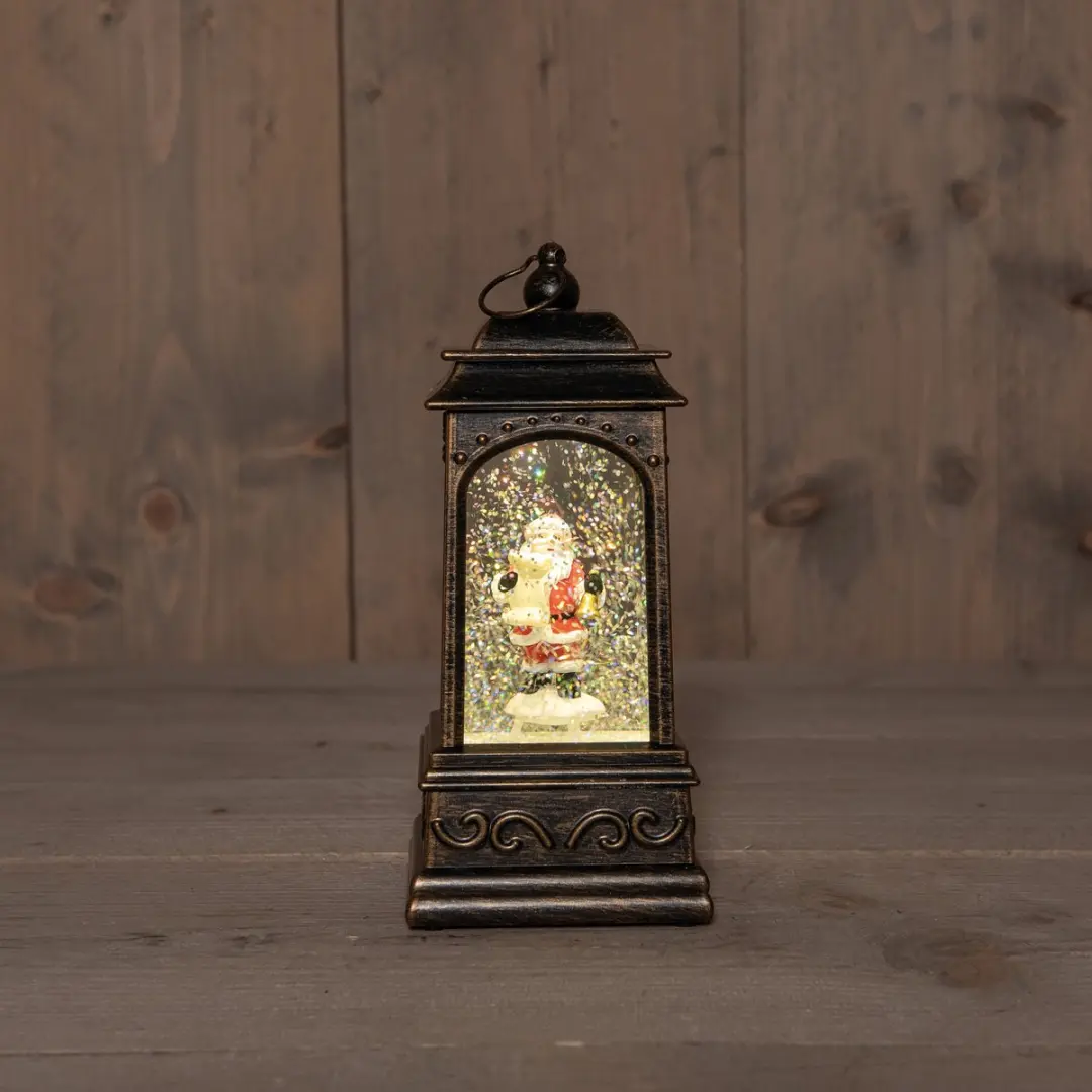 Anna's Collection Kerstlantaarn Goud - 9x9x20cm LED - afbeelding 2 van 2