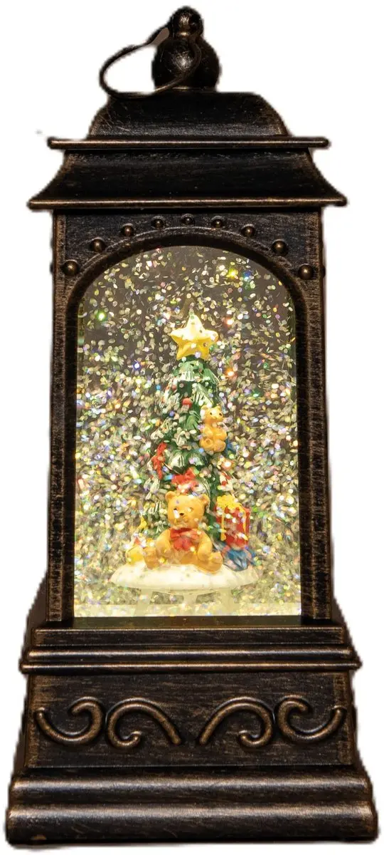 Anna's Collection Sneeuwbol/snowglobe glitter lantaarn