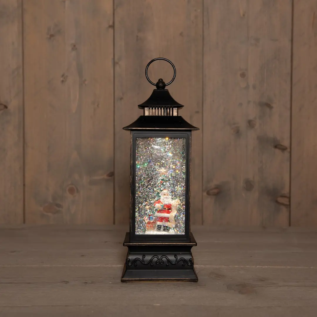Anna's Collection Kerstlantaarn Goud - 10x10x29cm LED - afbeelding 2 van 2