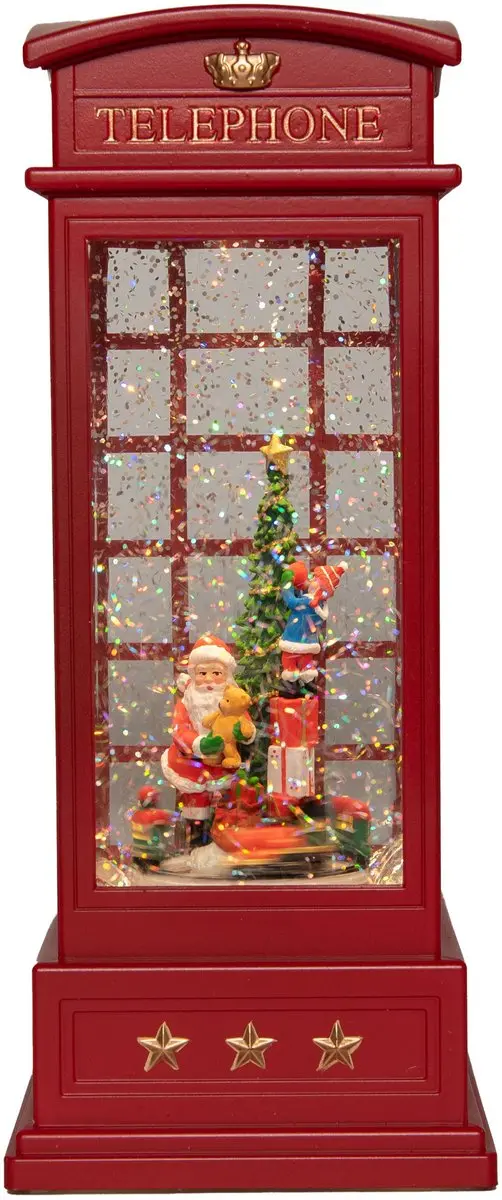 Anna's Collection Sneeuwbol/snowglobe glitter telefooncel