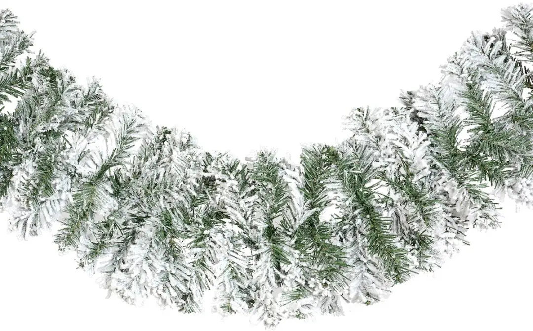 Decoris Guirlande Besneeuwd Kerstdecoratie 270cm x 20cm - 180 Takken