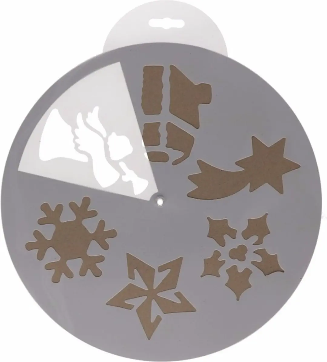 Kerst raamsjablonen 6 stuks Kerstplaatjes 30 cm