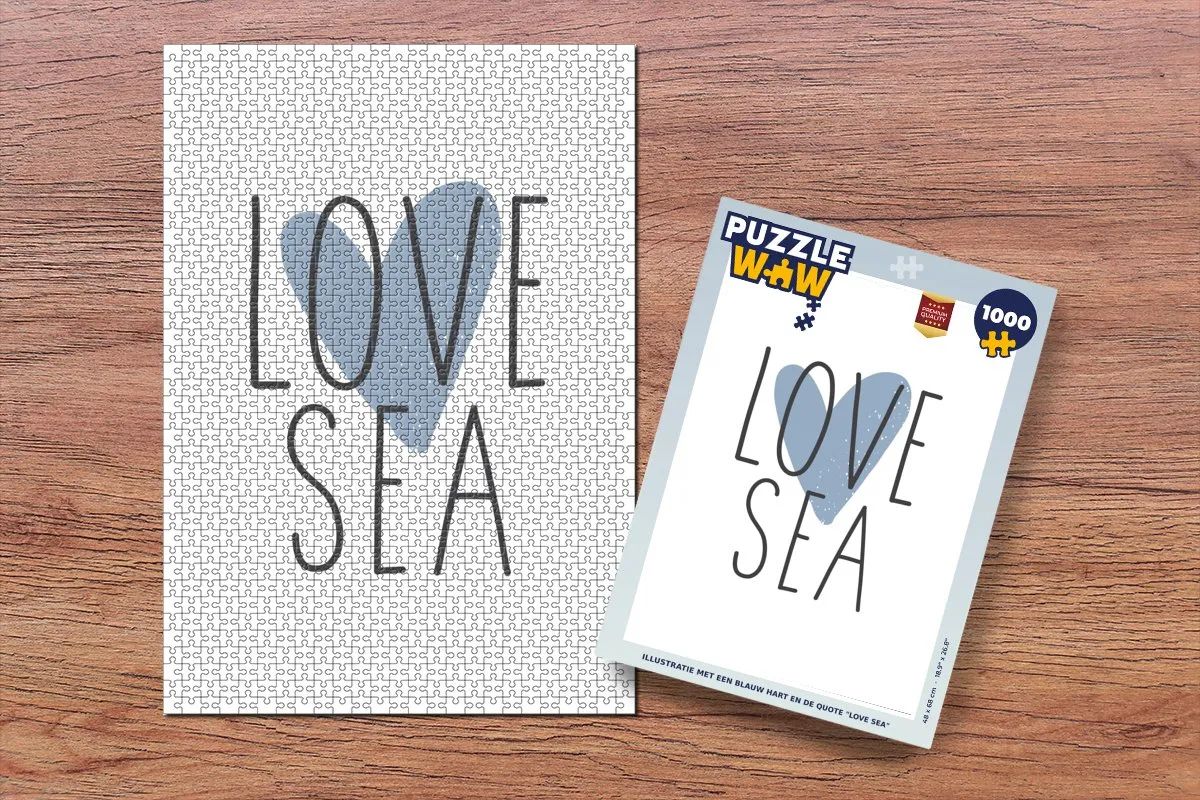 PuzzleWow Love Sea Legpuzzel 1000 Stuks - Multicolor