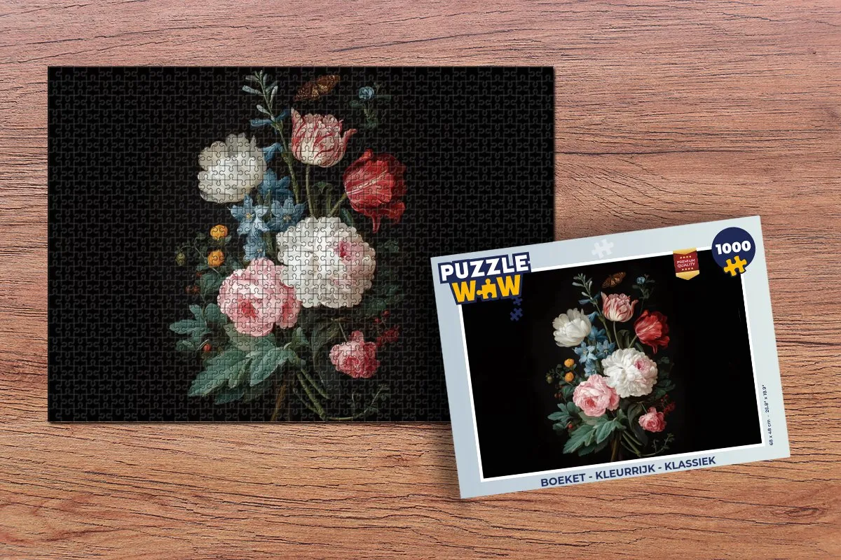 PuzzleWow Legpuzzel Boeket - 1000 Stuks
