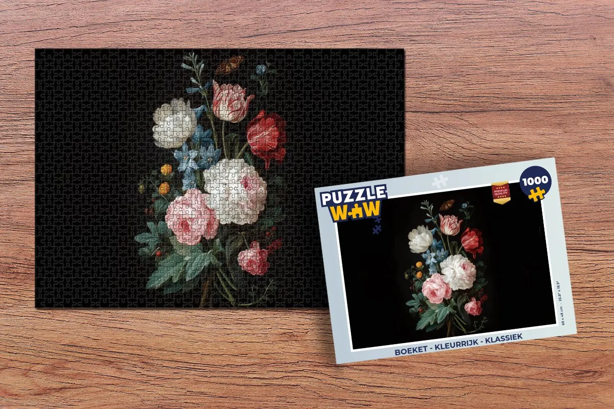 PuzzleWow Legpuzzel Boeket - 1000 Stuks