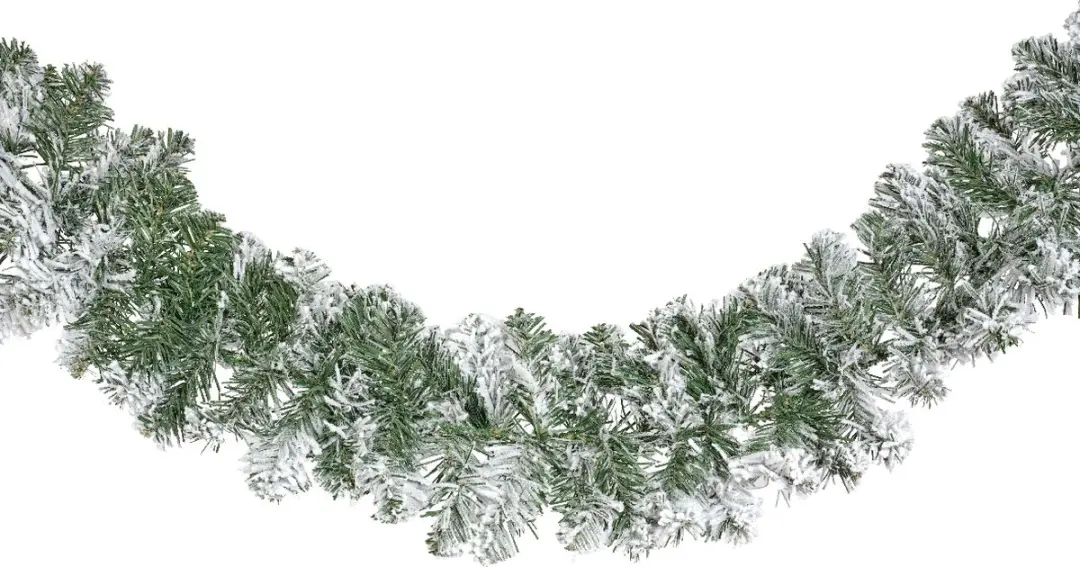Lumineo Everlands Slinger met Sneeuw - 270x9,5cm - Groen - afbeelding 5 van 6