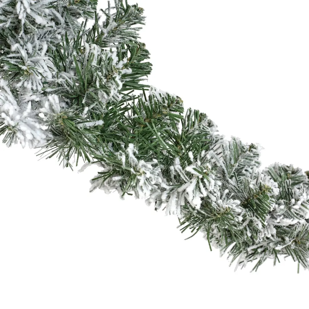 Lumineo Everlands Slinger met Sneeuw - 270x9,5cm - Groen - afbeelding 4 van 6