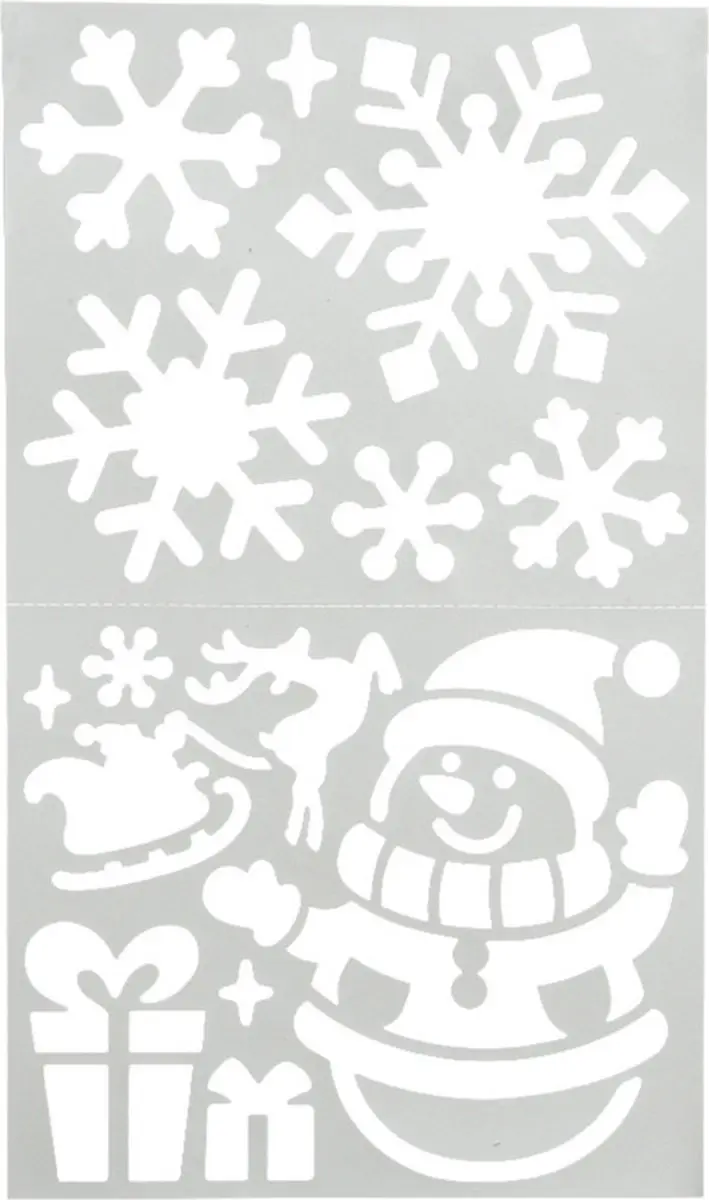 Decoris kerst/winter raamsjabloon