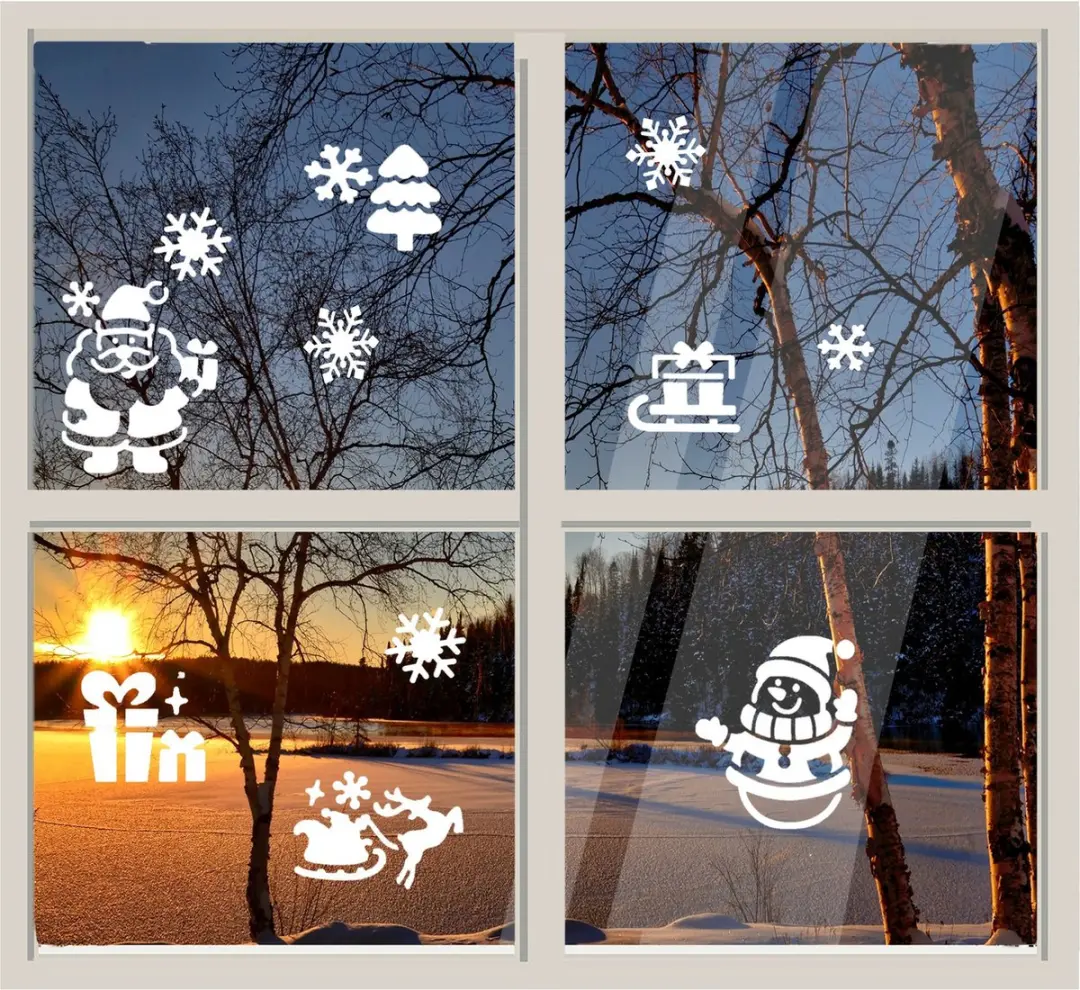 Decoris Kerst raamsjablonen