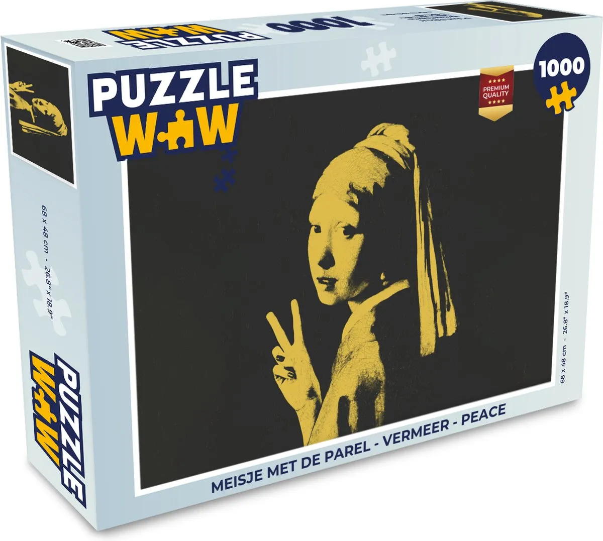 PuzzleWow Vermeer Peace Legpuzzel 1000 Stuks
