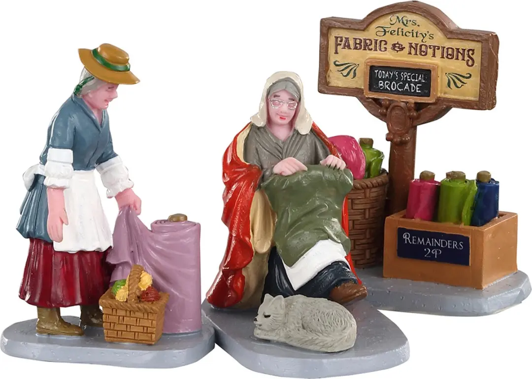 Lemax Fabric Vendor Set