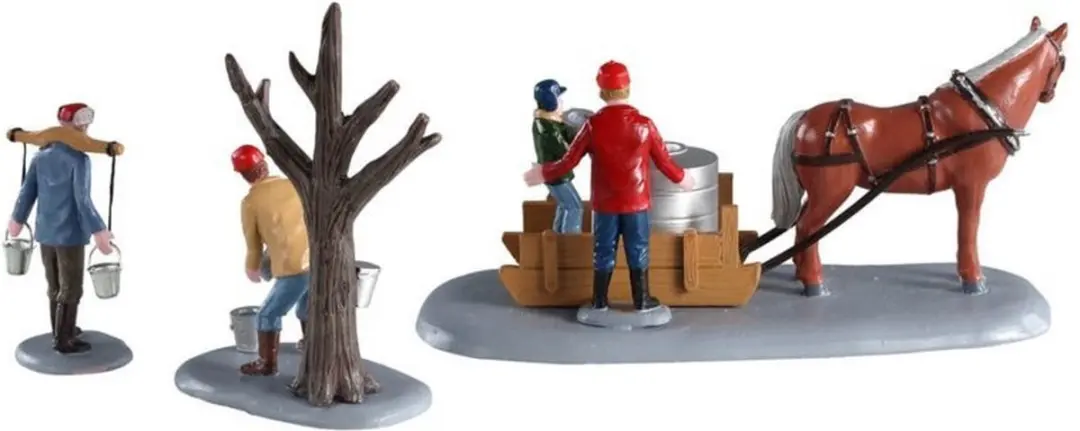 Lemax Maple Syrup Season Set - 3 Stuks - Mix - afbeelding 3 van 4