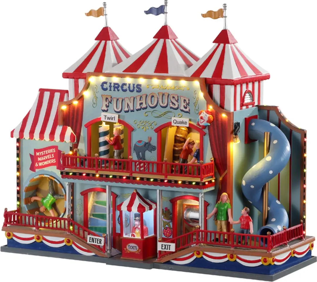 Lemax Circus Funhouse Verlichte Attractie