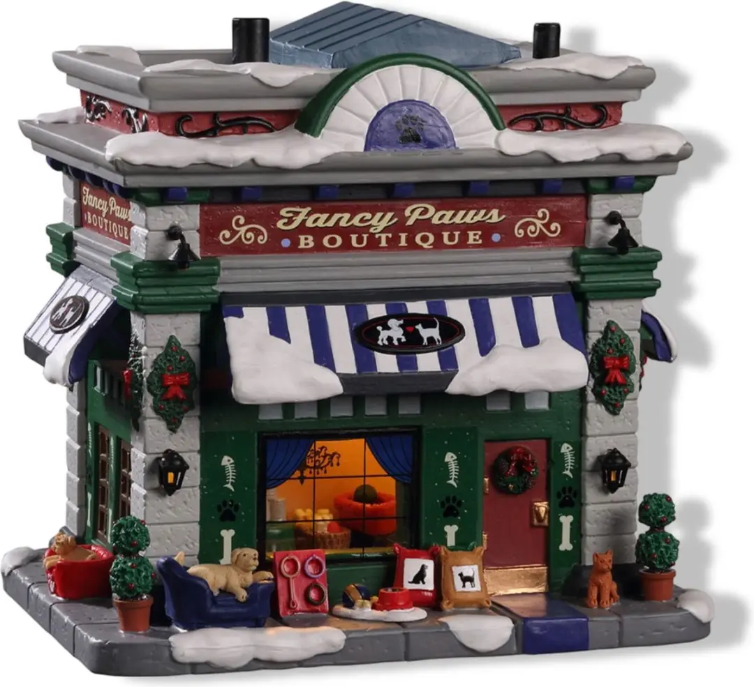Lemax Fancy Paws Boutique Kersthuisjes & Kerstdorpen - Neutral