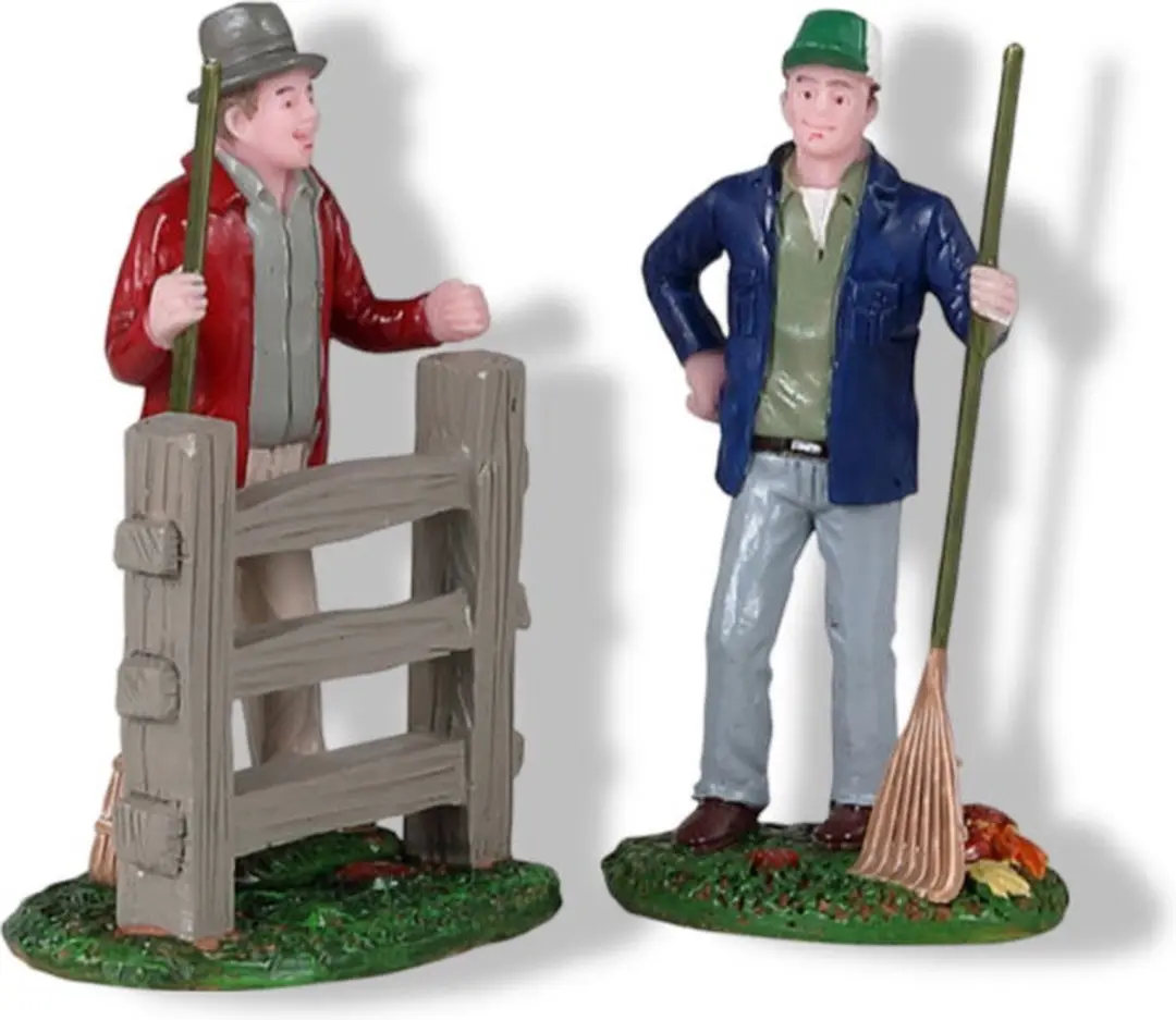 Lemax Friendly Neighbors Kersthuisjes Set 2 Stuks - Neutral