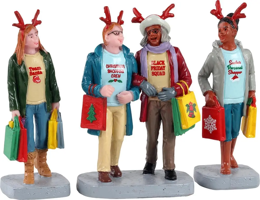 Lemax Girls Christmas Shopping Trip Kerstset